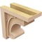 Ekena Millwork 5"W x 10"D x 10"H Classic Alma Rough Cedar Woodgrain TimberThane Corbel, Primed Tan CORUR05X10X10ALMRCPR - alternate 3